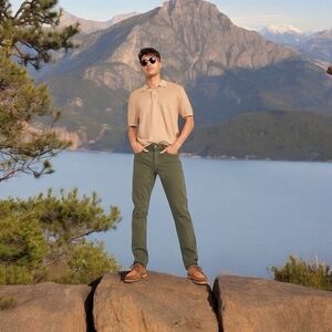 Old Navy Men's Medium Wash Green Slim Fit Jeans 29/30 Stretch Cotton VG